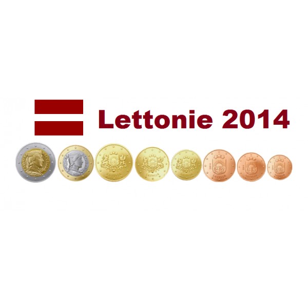 Série euros Lettonie 2014 chez philarama37