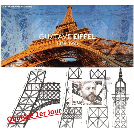 Bloc Souvenir Gustave Eiffel Oblit R Er Jour