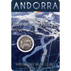 2 Euros commémorative BU Andorre 2019 Coin Card - Finales Coupe du
