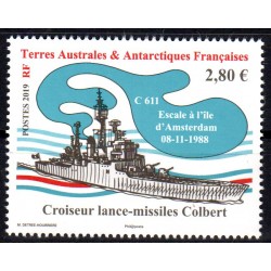 Timbre TAAF n°886 Croiseur...