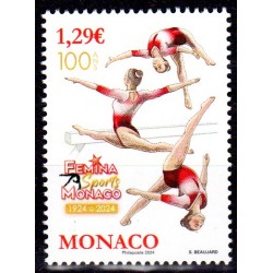 Timbre Monaco 2024 100 ans...