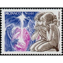 Timbre Monaco n°1299 Noël...