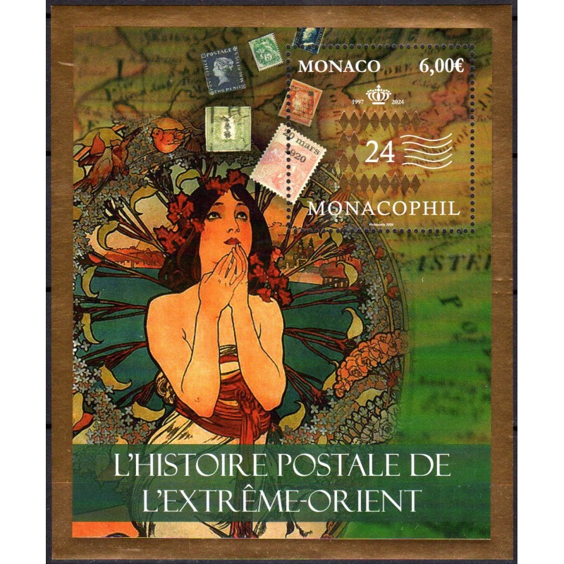 Encart Monacophil 2024 Histoire Postale de l Extrême Orient