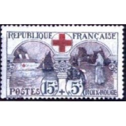 Timbre France croix rouge...